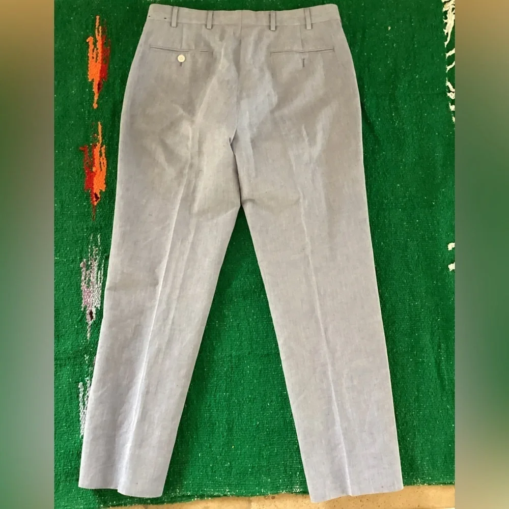 Brooks Brothers Baby Blue dress pants-SZ 34/30 Waist 17” Inseam 29” @18